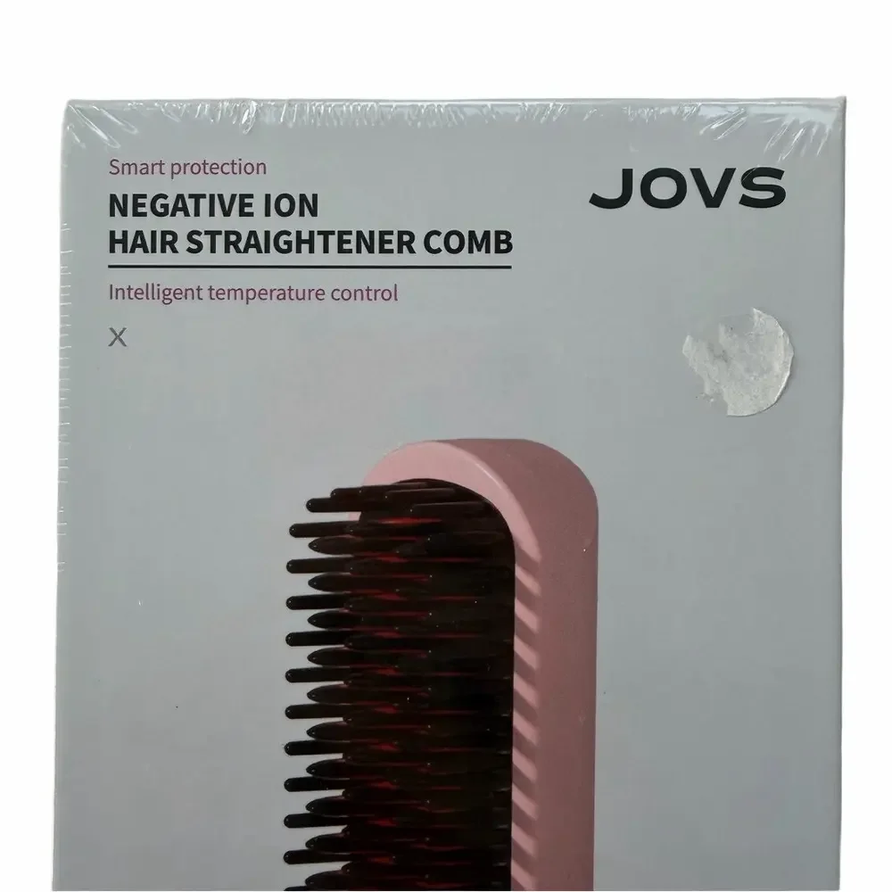 JOVS Negative Ion Hair Straightener Comb Cordless Tool Travel Portable NEW Box
